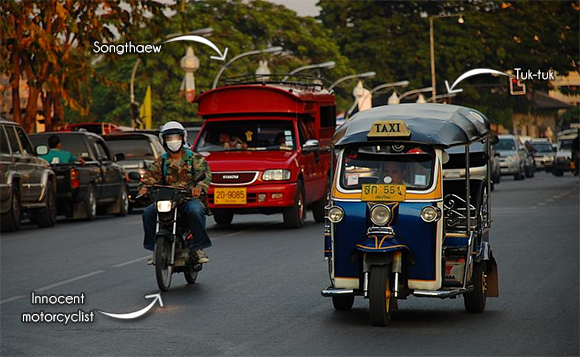 Songthaew and Tuktuk Thailand