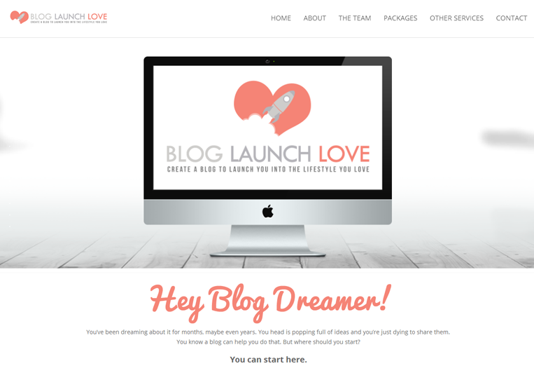 Blog Launch Love Website