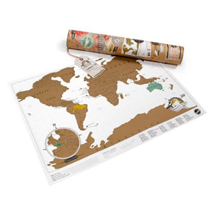 Gift Ideas for Travelers: Scratch Map