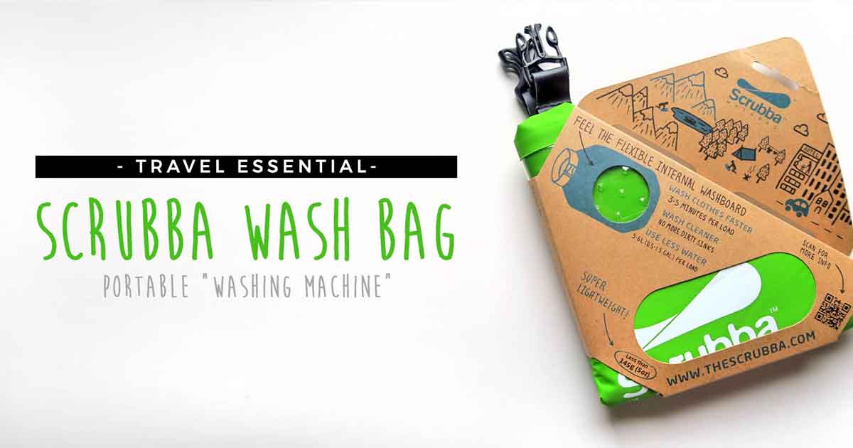 Scrubba Wash Bag MINI Ultra-Compact Washing Machine - Ideal For Travel,  Camping & Hiking