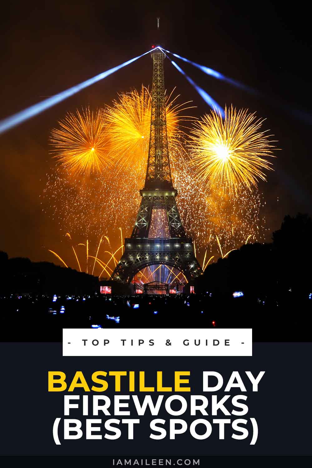 Fogos de artifício do Dia da Bastilha