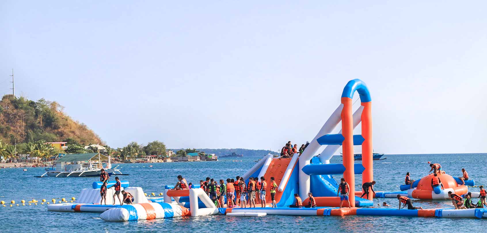 Asia S Biggest Floating Playground Inflatable Island In Subic