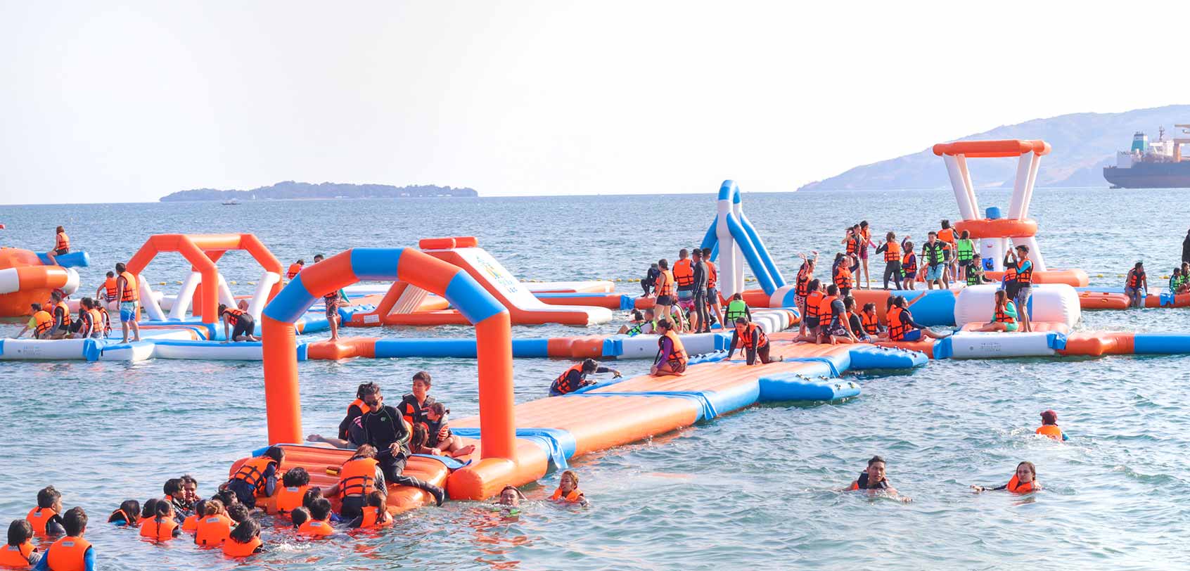 Asia's BIGGEST Floating Playground: Inflatable Island in ...