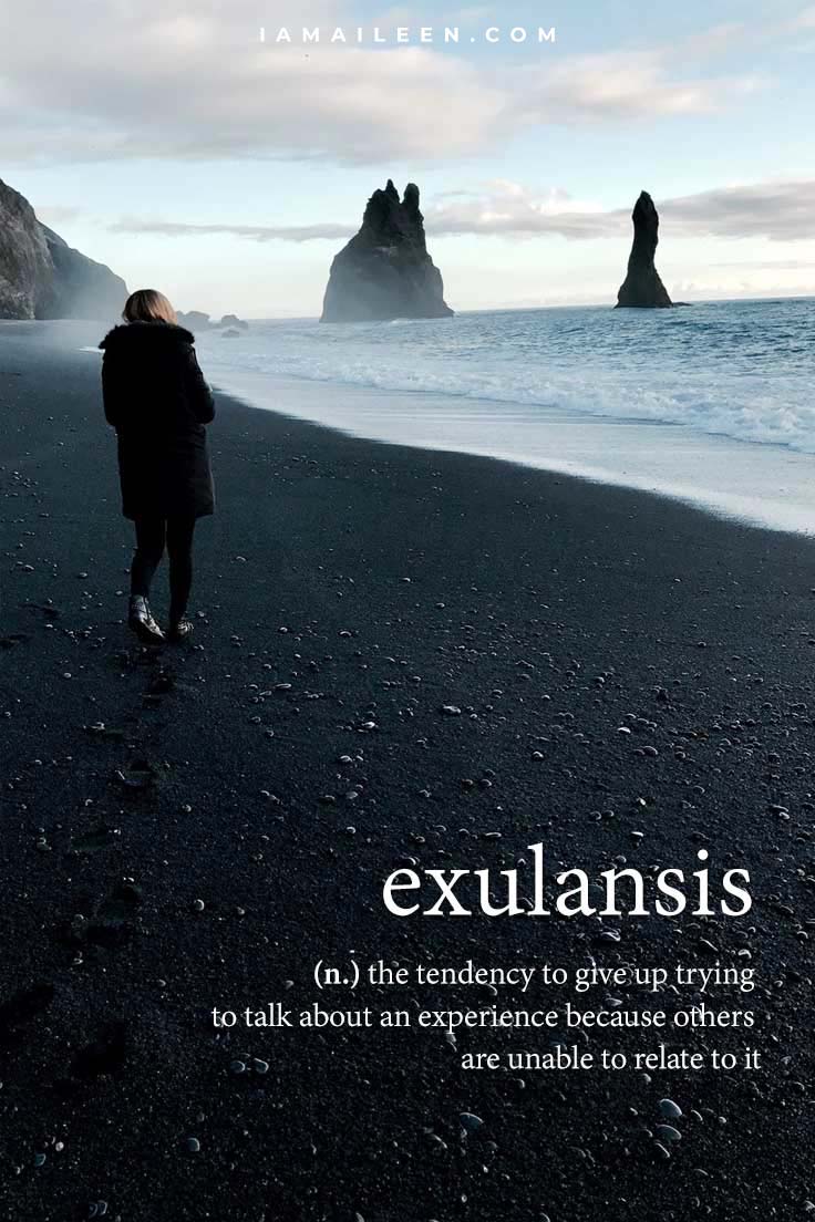 Unusual Travel Words: Exulansis