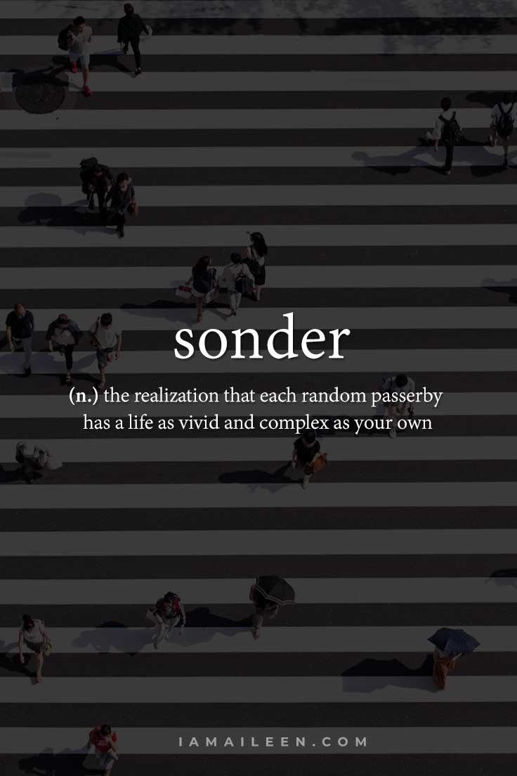 Unusual Travel Words: Sonder