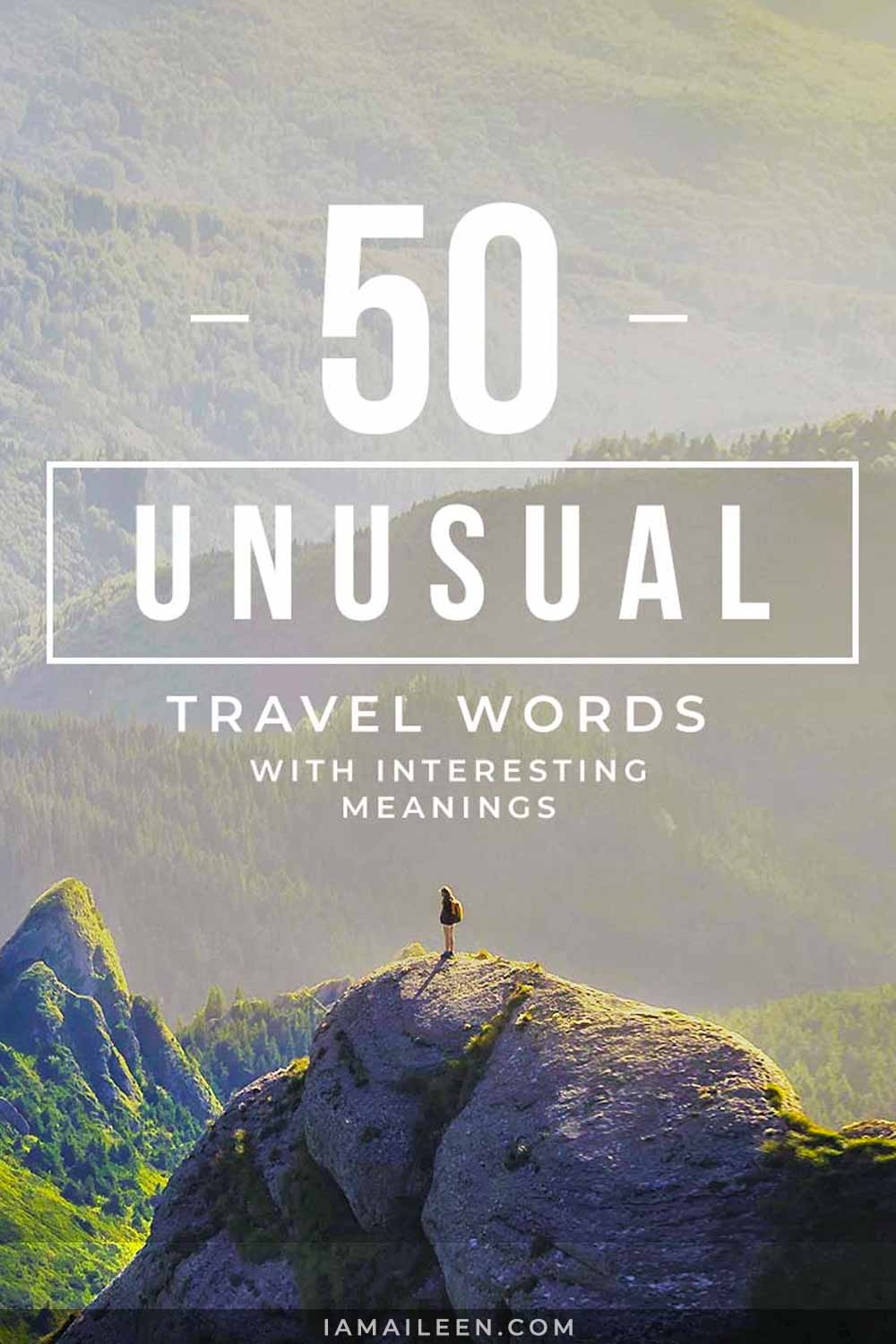 Top Unusual Travel Words