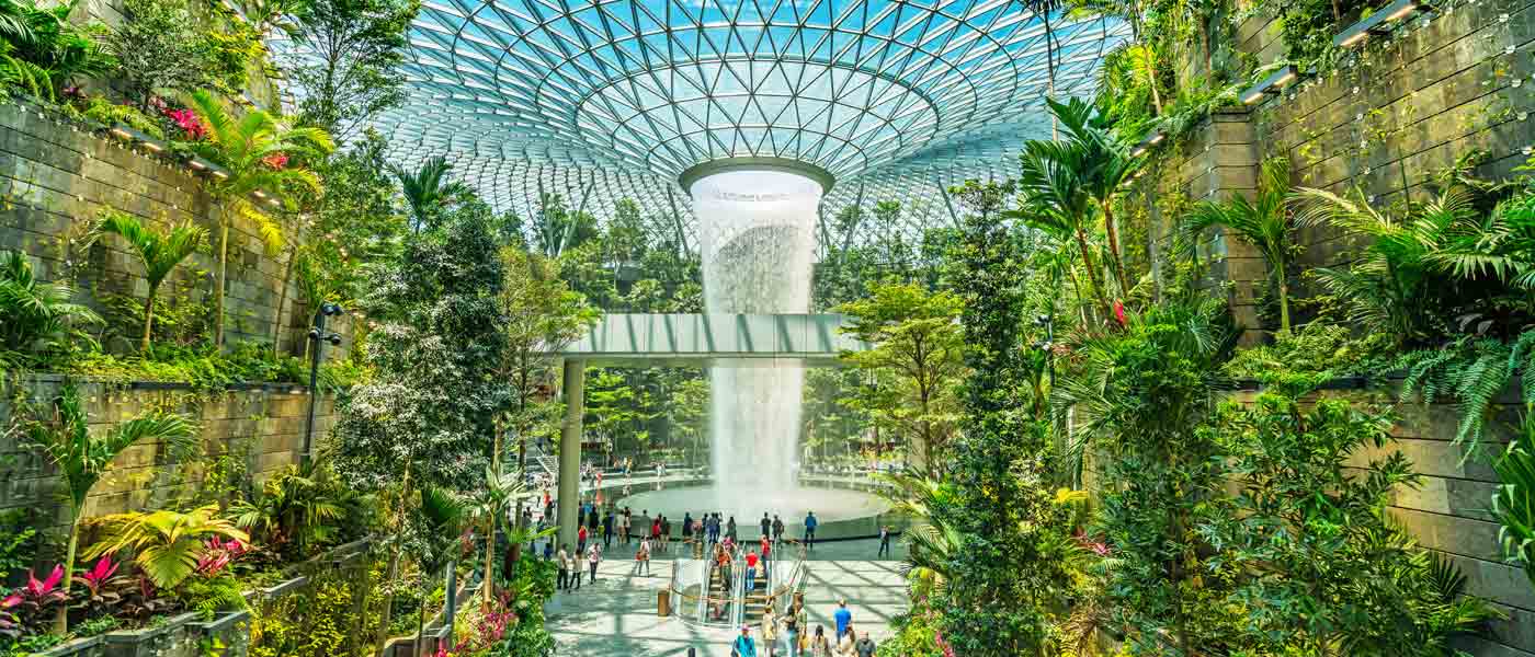 Relax in Singapore's new airport terminal