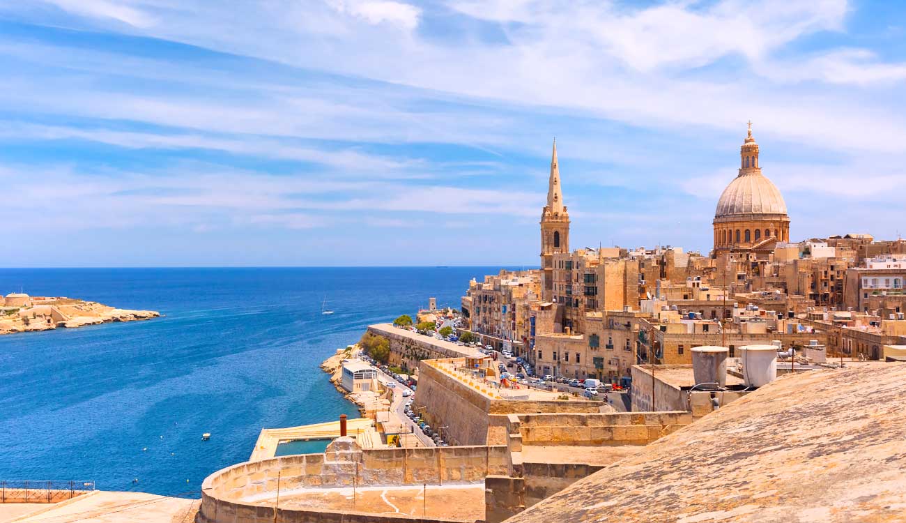 Valletta, Malta: Least Visited Countries in Europe