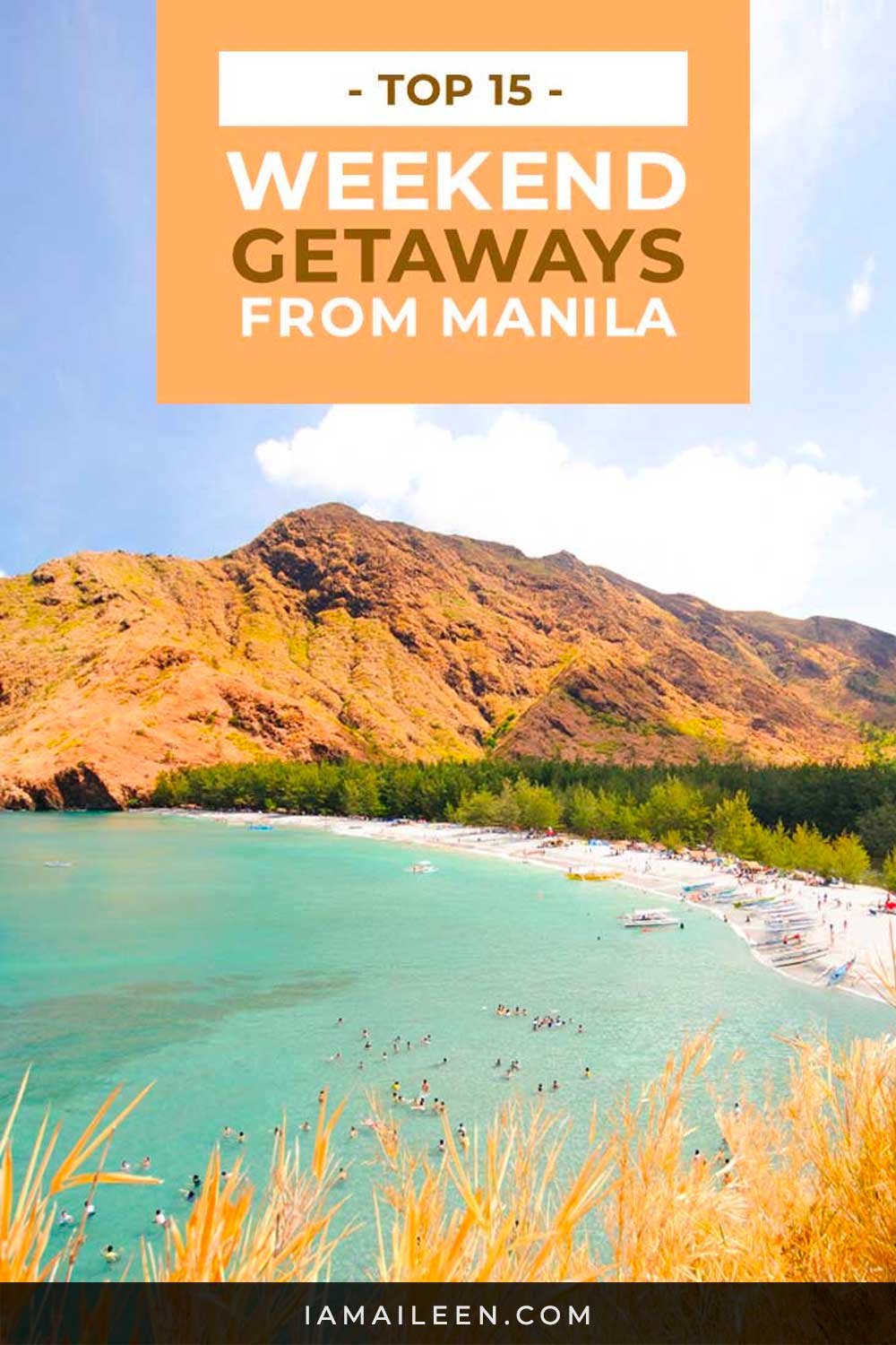 Top 15 Destinations for Weekend Getaways from Manila (Philippines)