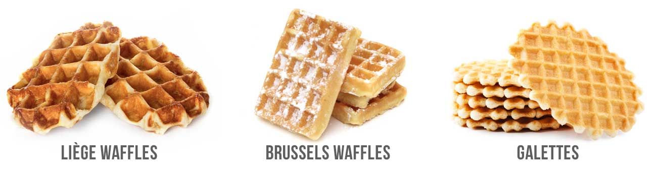 Types of Waffles in Belgium (Liege, Brussels and Galettes)