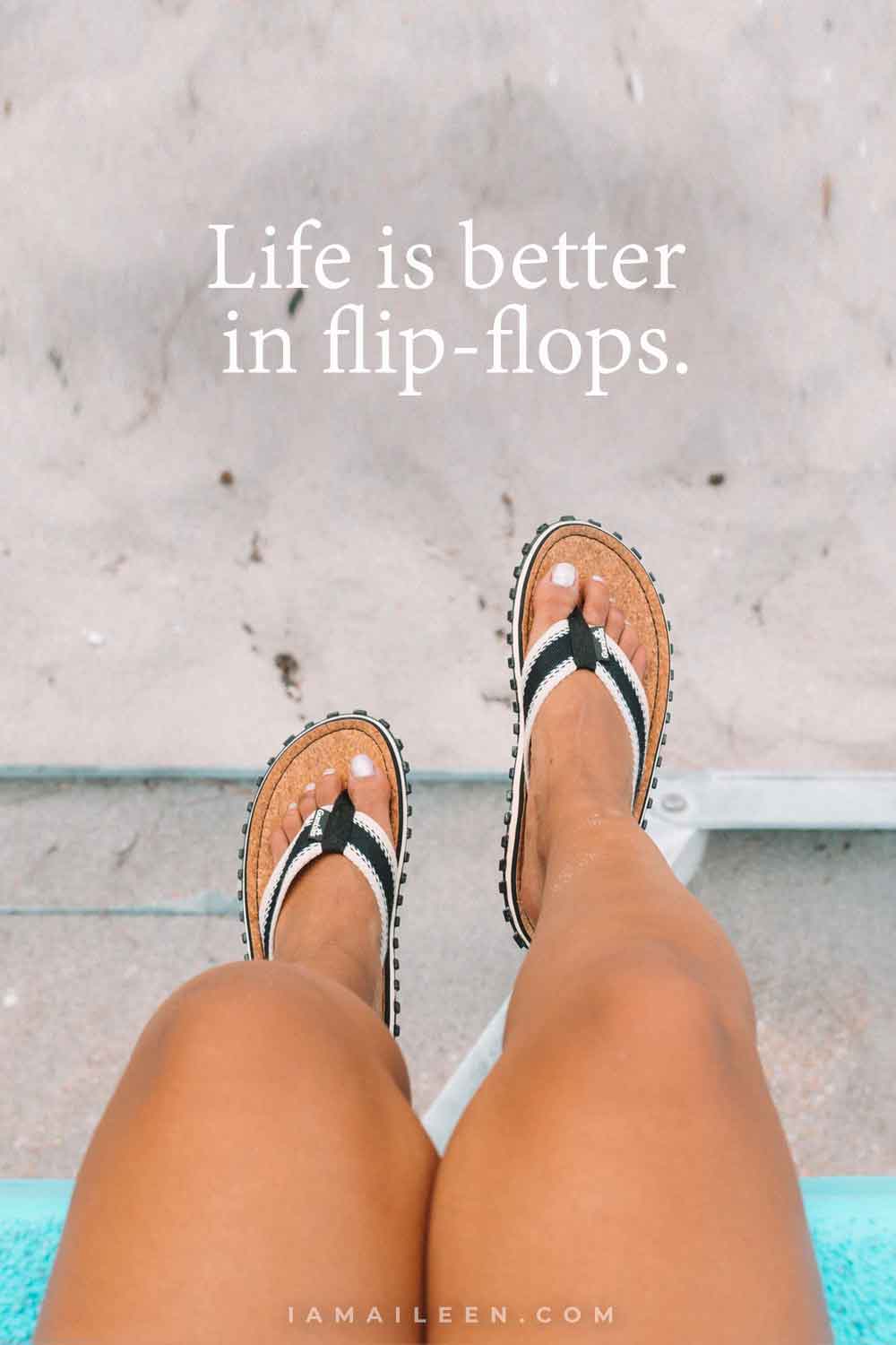 Summer Quotes - Beach & Flip Flops