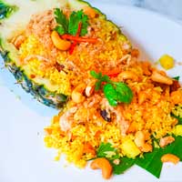 Thai Pineapple Fried Rice Recipe (Thailand Cuisine)