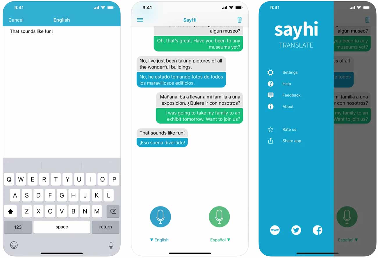 Best Translation Apps: SayHi Translat‪e