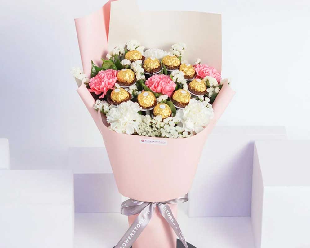 Flowers with Chocolates