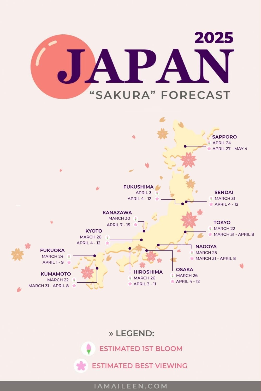 Japan Cherry Blossom Forecast 2025
